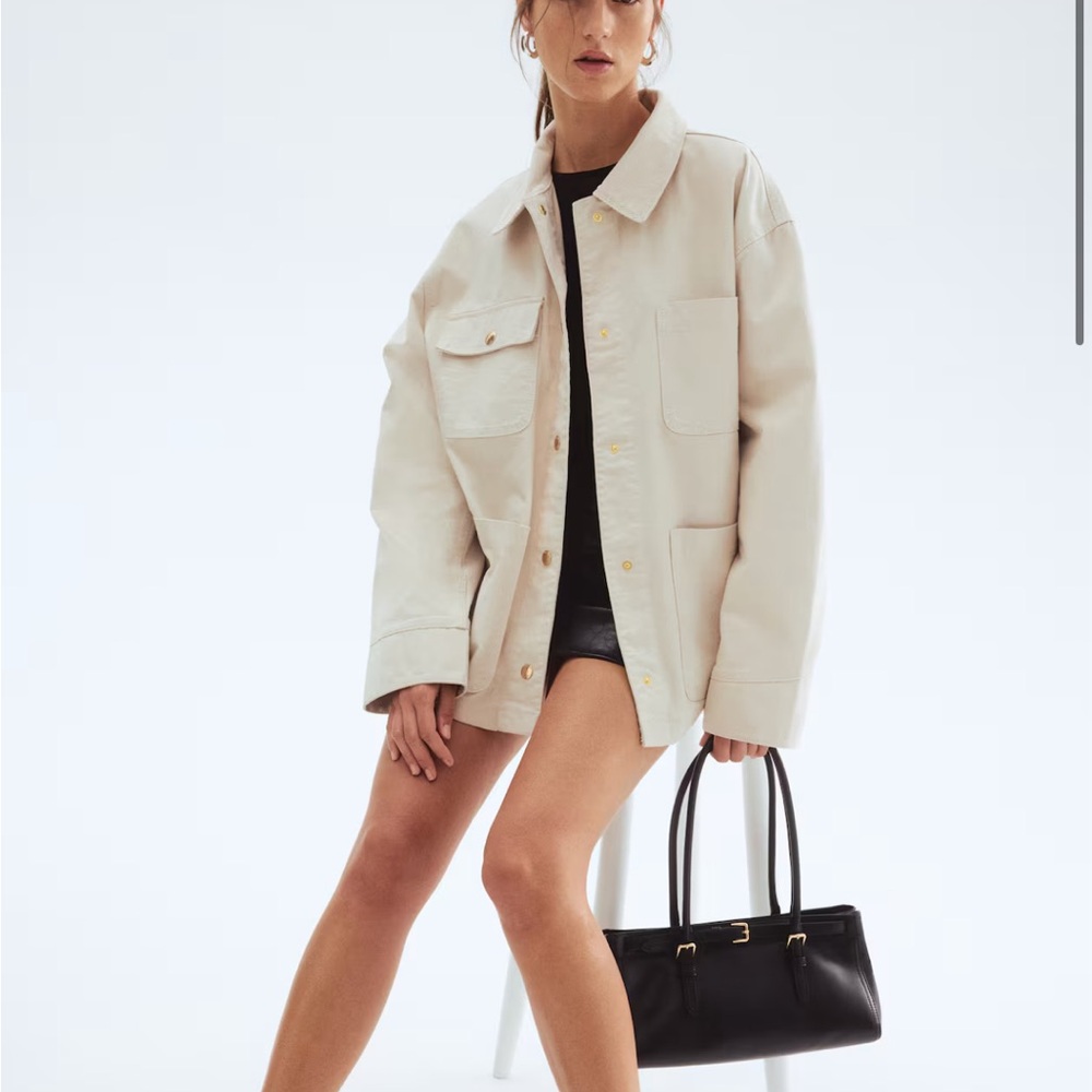 NWT JACKET WITH CORDUROY COLLAR H&M — XS